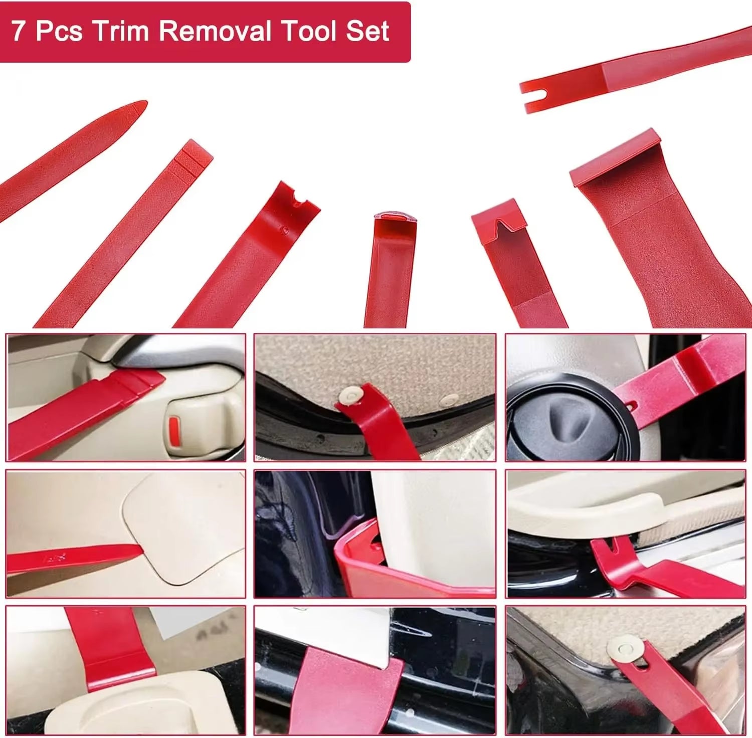 18PCS/21PCS Car Window Door Emergency Open Key Lost Lock Out Unlock Auto Tools Kit Air Wedge Bag Pump Open Unlock Kit